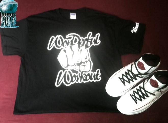wonderful workout tee black 2